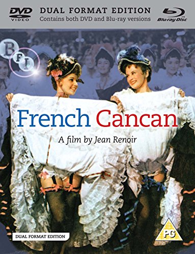 French Cancan" Blu-ray cover featuring two dancers in ruffled skirts.