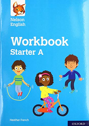 “Nelson English: Starter Level Workbook A” cover with children playing.