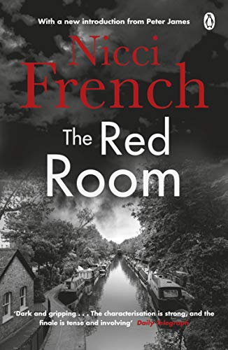 Book cover: "The Red Room" by Nicci French, with a canal scene.