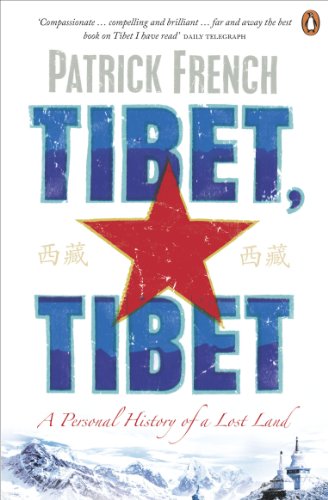 Book cover: “Tibet, Tibet” by Patrick French, with a red star.