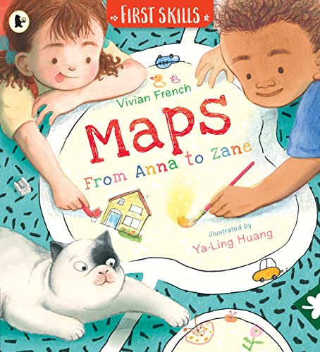 Book cover: "Maps" by Vivian French, illustrated by Ya-Ling Huang.