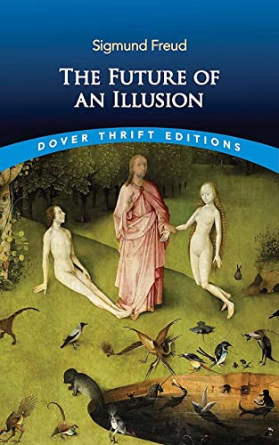 Book cover: "The Future of an Illusion" by Sigmund Freud, with Renaissance art.