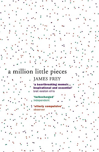 Book cover: "A Million Little Pieces" with scattered colorful dots.