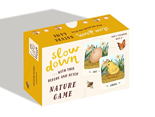 Yellow game box depicting a chick, egg, and butterfly with nature theme.