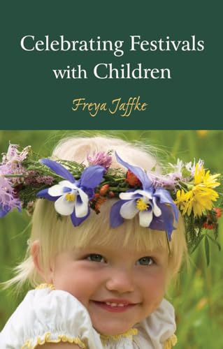 Book cover: child with flower crown, titled "Celebrating Festivals with Children.