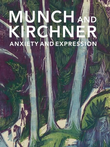 Book cover: “Munch and Kirchner” with a forest scene illustration.
