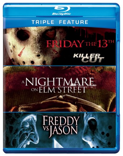 Blu-ray case featuring horror icons Jason Voorhees and Freddy Krueger.