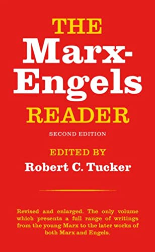 Red book cover with white text: "The Marx-Engels Reader," second edition.