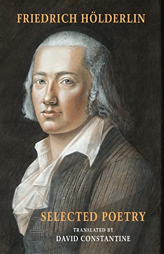 Book cover: portrait of Friedrich Hölderlin, “Selected Poetry” title.