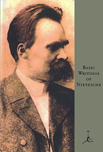 Book cover: portrait of Friedrich Nietzsche, “Basic Writings of Nietzsche.”