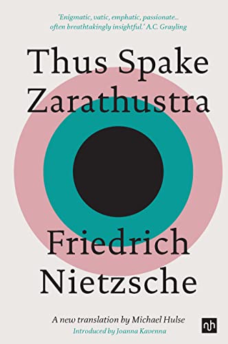 Book cover titled Thus Spake Zarathustra by Friedrich Nietzsche with concentric circles graphic design.