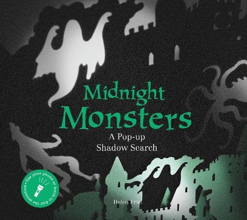 Book cover: “Midnight Monsters” with ghostly silhouettes and a haunted house.
