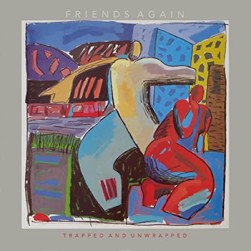 CD cover art: abstract painting of figures and buildings in bright colors.