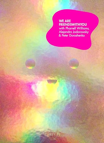 Colorful, abstract bear face with pink text overlay: “We Are FriendsWithYou.”