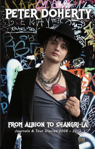 Book cover: Peter Doherty in a hat, with graffiti background.