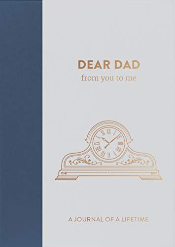 Journal cover with gold lettering, clock illustration, and blue spine.