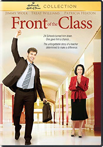 DVD cover for "Front of the Class" featuring Jimmy Wolk and Patricia Heaton.