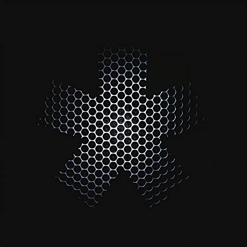 A black digipak CD case with a silver honeycomb pattern on the cover.