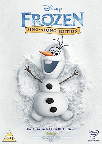 DVD cover featuring Olaf the snowman from Disney’s Frozen.