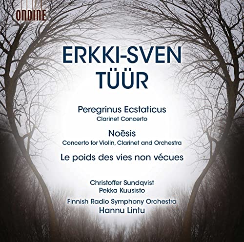 CD cover for Erkki-Sven Tüür’s “Peregrinus Ecstaticus” with tree silhouette.
