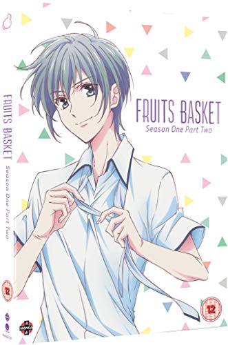 Fruits Basket" DVD cover featuring a young man with blue-green hair.