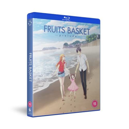 Fruits Basket -prelude- Blu-ray cover with characters on a beach.