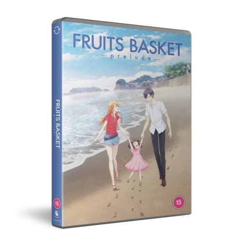 Fruits Basket -prelude- " DVD cover with characters on a beach.