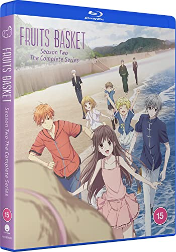 Fruits Basket Season 2 Blu-ray cover with anime characters on a beach.