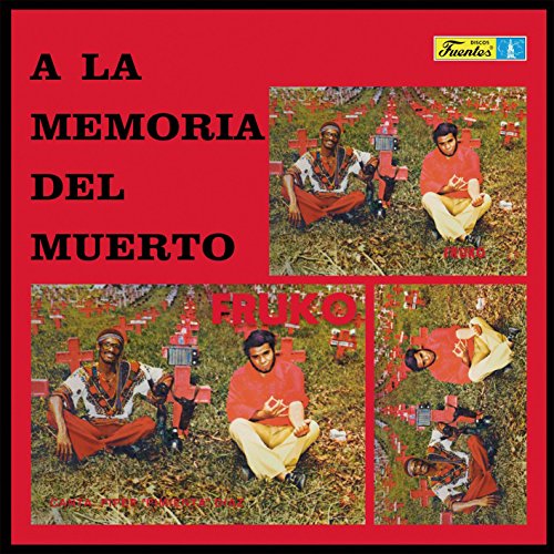 Vinyl record cover: "Fruko - A La Memoria Del Muerto" with group portrait.