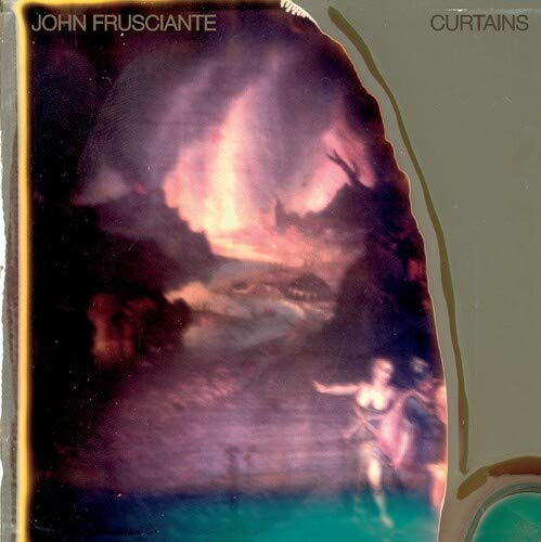 John Frusciante’s “Curtains” vinyl album cover, abstract painting of figures.