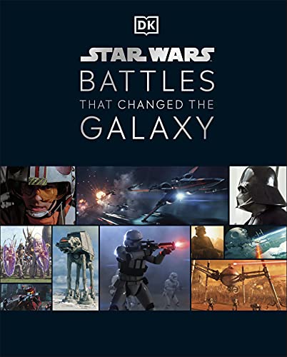 Star Wars book cover featuring iconic characters and spaceship battles.