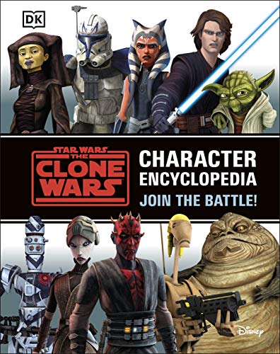 Cover of “Star Wars The Clone Wars Character Encyclopedia” featuring characters.