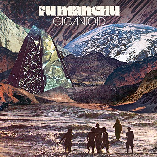 Album cover for Fu Manchu’s “Gigantoid” featuring a crystal pyramid and ocean scene.