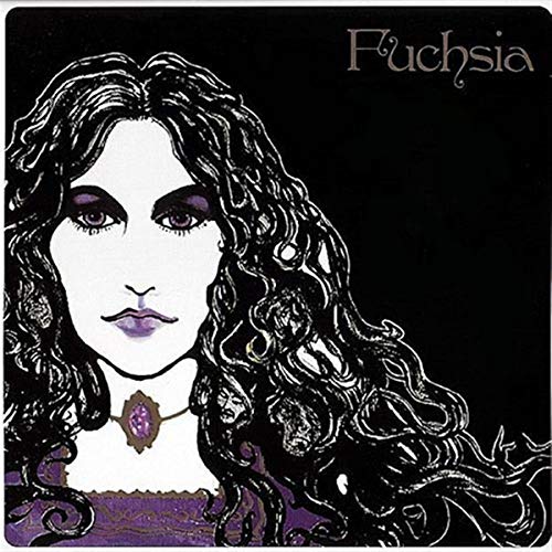 Album cover art featuring an illustrated woman with long black hair on black background.