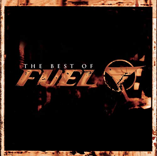 CD cover for “The Best Of Fuel” with fiery orange and black design.