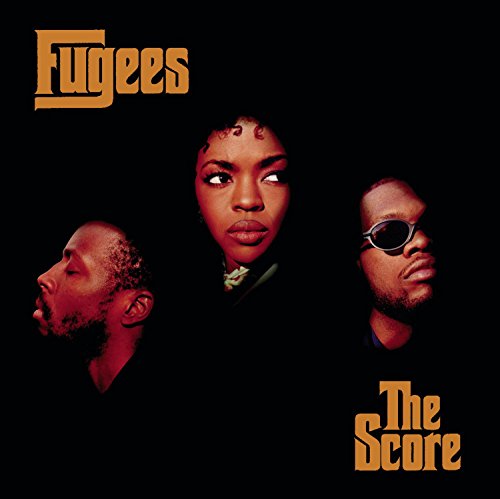 Album cover for The Score by The Fugees featuring portraits of the three members.