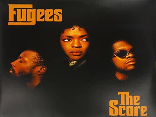 Fugees album cover for "The Score" featuring three portraits.