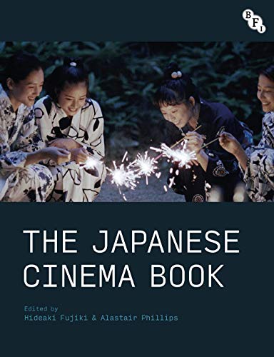 Book cover: women with sparklers, title “The Japanese Cinema Book”.