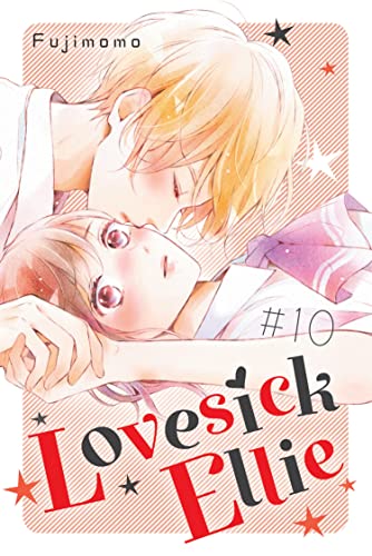 Manga cover: two young people embracing, with title “Lovesick Ellie #10”.