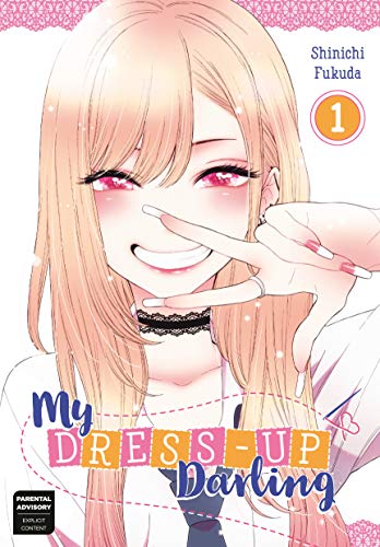 Manga cover featuring a smiling blonde girl making a peace sign with her hand.
