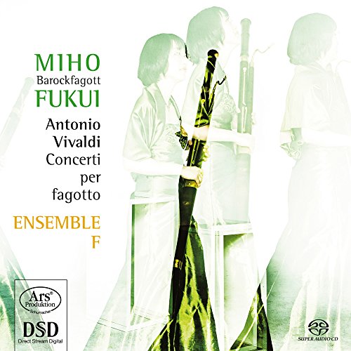 CD cover featuring a musician with a bassoon, ethereal figures, and text.