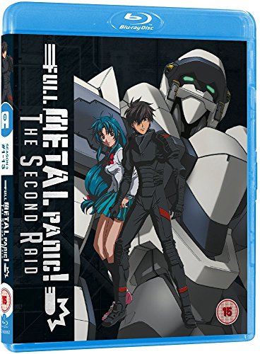 Full Metal Panic! The Second Raid" Blu-ray cover with characters and mecha.