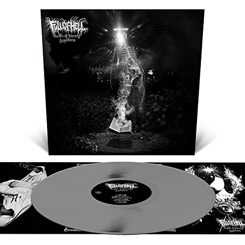 Full of Hell vinyl record with skeletal angel and smoky landscape cover art.