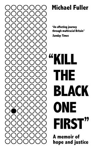 Book cover with bold black text and a grid with one filled circle.