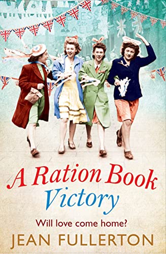 Four women in 1940s clothing walk cheerfully toward the viewer.