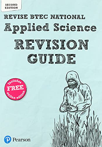 BTEC Applied Science revision guide cover with scientist illustration.