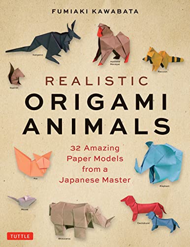 Book cover featuring several realistic origami animal models.