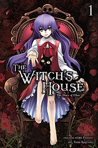 Manga cover: purple-haired girl seated in ornate, skull-decorated chair.