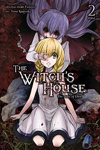 Manga cover: two girls, one with blue hair, in a decaying house.