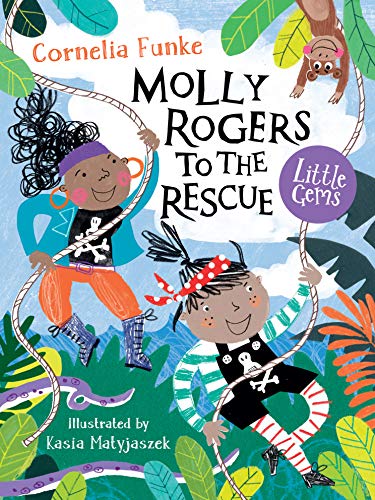 Book cover: two young girls dressed as pirates in a jungle scene.